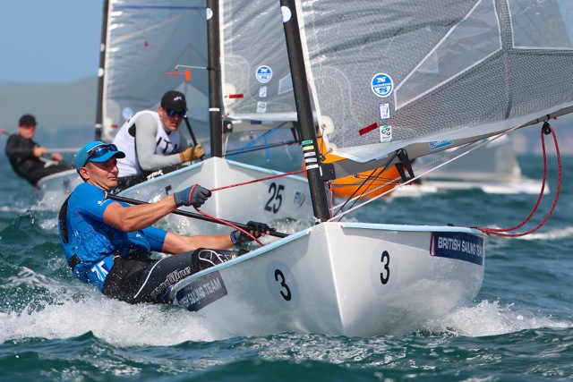 Giles Scott joint leader on day 1 of Finn Gold Cup