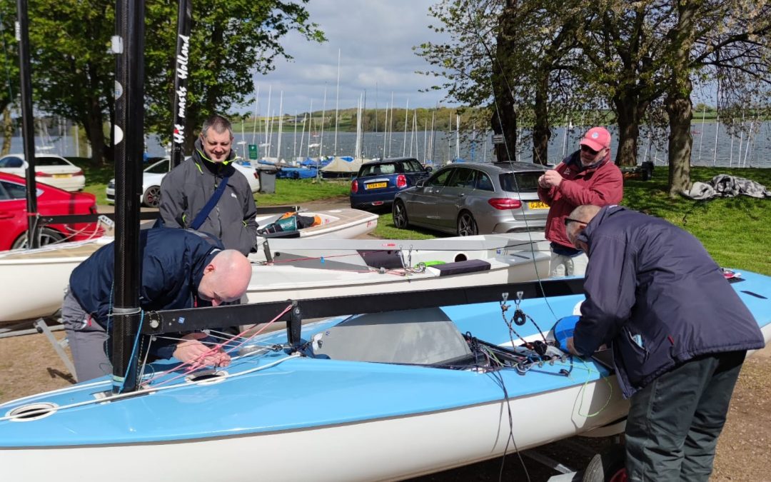 British Finn training for the new Rutland fleet.