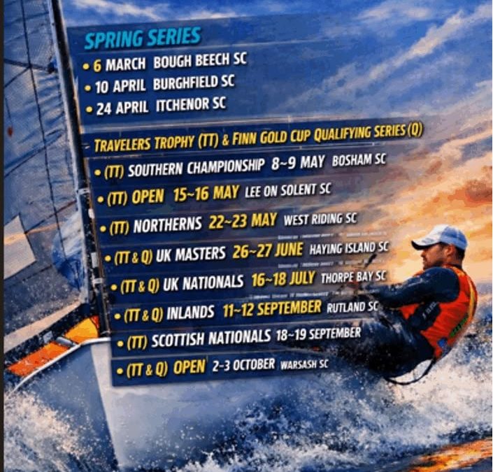 British Finn 2027 provisional calendar and IFA major event qualification process.